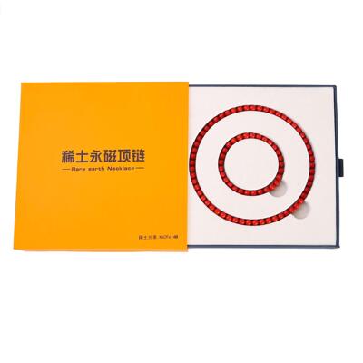 艾灸石稀土养生项链手链磁石7mm磁灸石无绳项链磁能量石