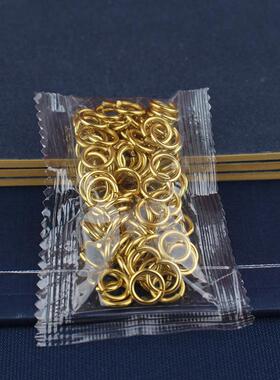 黄铜1cm小铜圈开口圈配件配饰diy饰品小铜器配件材料钥匙扣小铜圈