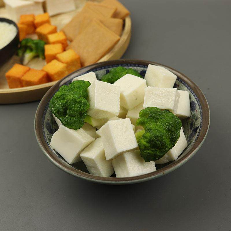 仿真鱼豆腐模型白豆腐块仿真食品模型豆腐干鱼豆腐静物拍摄道具