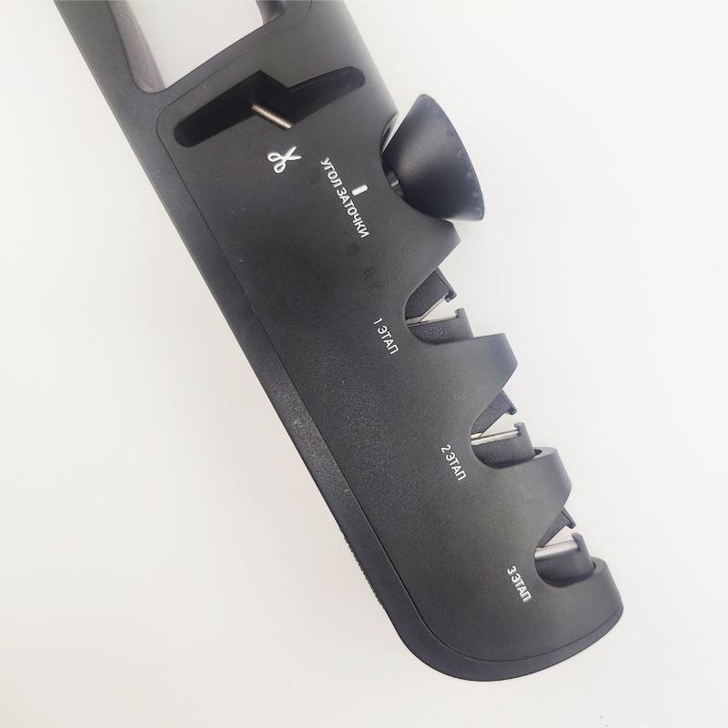 俄文多功能金刚石四合一磨刀器便携户外手持快速钨钢陶瓷磨剪精磨