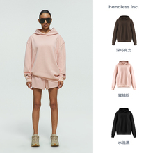 handless inc | unisex系列-连帽斜肩结构长卫衣