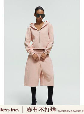 handless inc | unisex双腰头活页压褶中裤