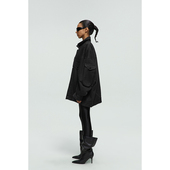 年终巨惠 handless inc 纯黑工装 口袋牛仔外套