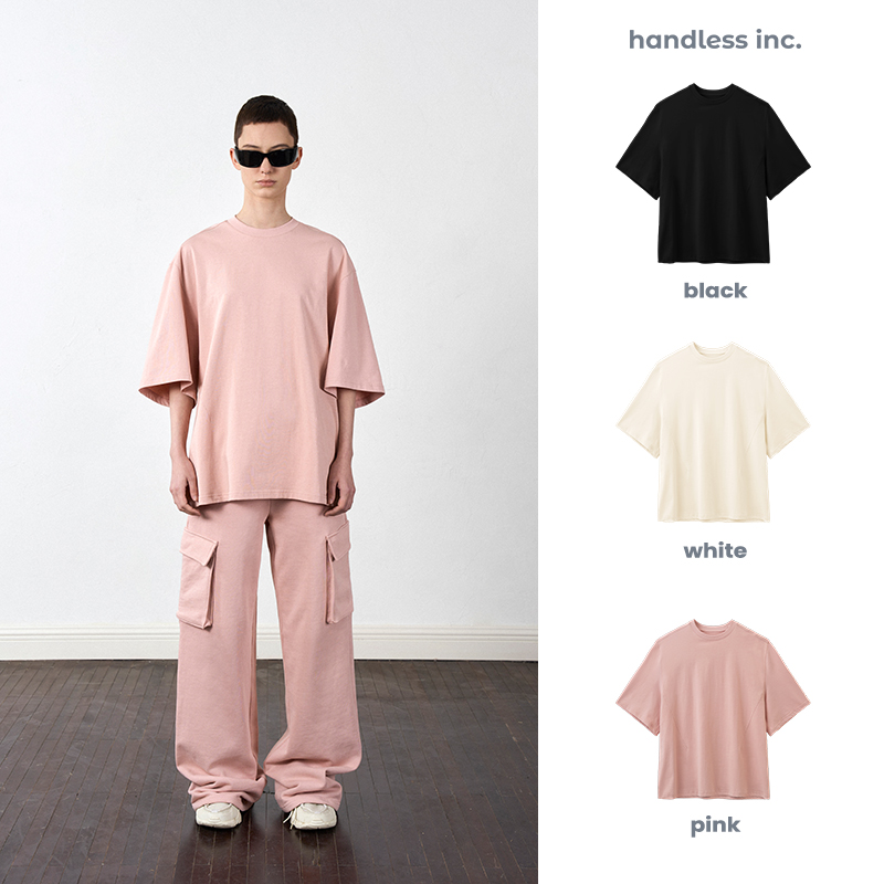 handlessinc圆领宽松T大版