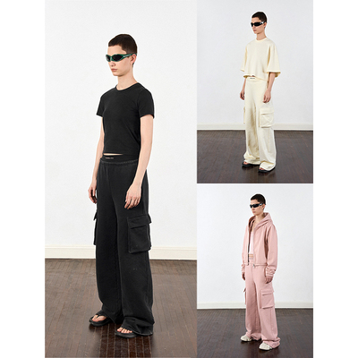 【年终巨惠 】handless inc 街头窄腰头抽绳卫裤长裤