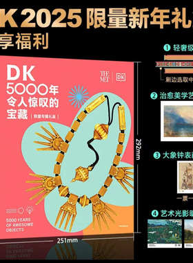 官方正版 DK5000年令人惊叹的宝藏 1000个细节里的全球文明史 讲述珍宝背后有温度的细节 联合大都会艺术博物馆儿童科普百科全书籍