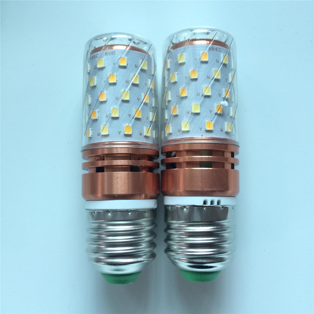 LED三色灯泡节能变光玉米灯泡e27大螺口e14小螺口12W  16W暖白光