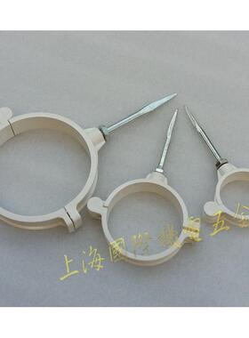 中财D50-110mmPVC-U排水管卡带钉 PVC管卡子 中财管道配件 固定卡