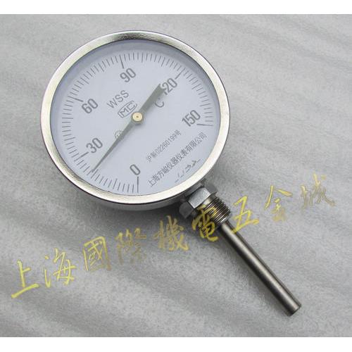 指针双金属温度表WSS-411 双金属温度计 锅炉管道 工业温度计240g
