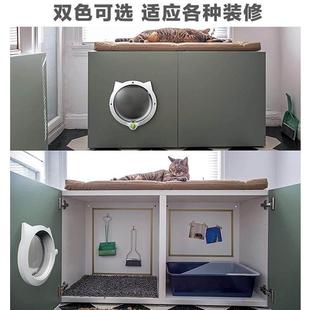 宠物猫门洞猫咪狗双向自由进出板安装出入猫门用品门上开狗洞猫洞