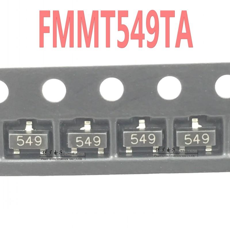 贴片三极管 FMMT549TA FMMT549 丝印549 SOT-23 全新现货 - 实物图