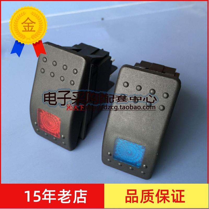 汽车改装开关 游艇断电开关 房车开关 仪表车灯开关 4脚 12VDC