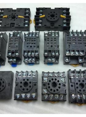 继电器底座PYF08A  PTF08A PTF14A PF083A 52P54P圆座LY2NJ JQX