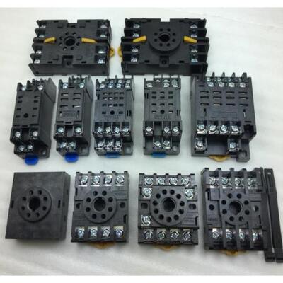 继电器底座PYF08A  PTF08A PTF14A PF083A 52P54P圆座LY2NJ JQX