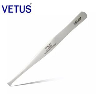 高精密防磁防酸不锈钢扁平嘴镊子 VETUS 镊子 邮票镊子 35A