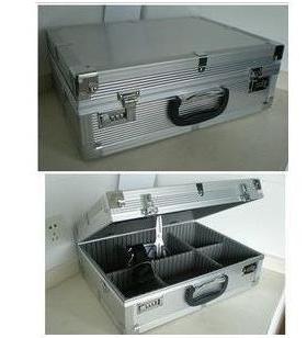 全铝合金加固 加厚密码锁铁包角工具箱 铝合金工具箱 45X33X15CM