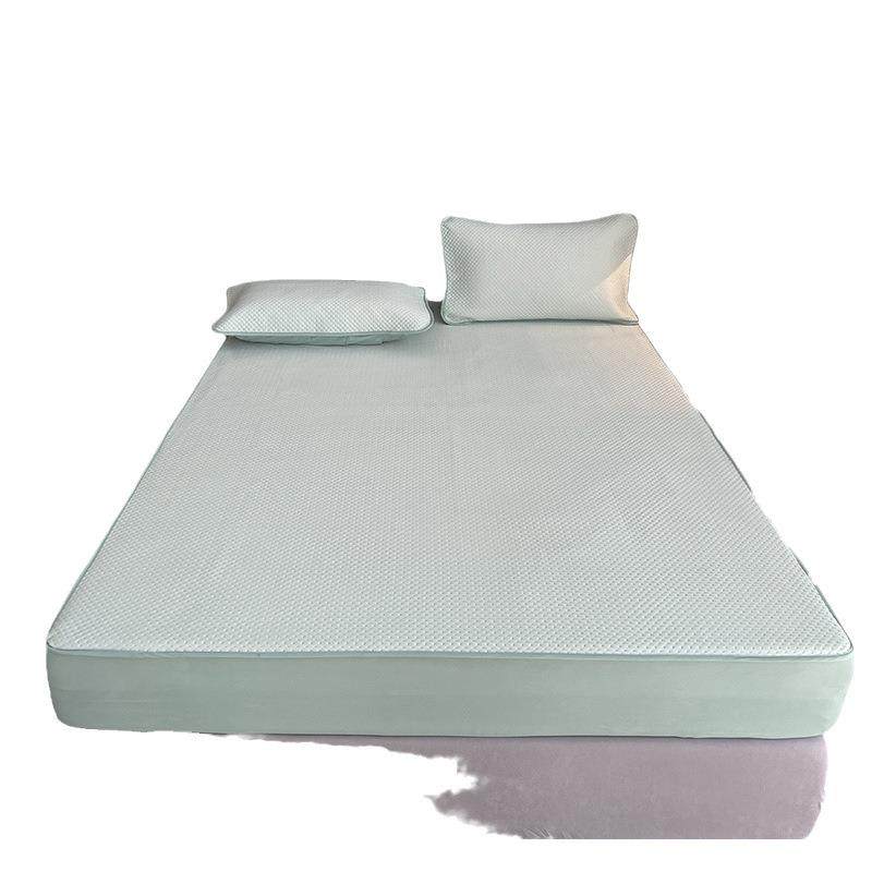 新款冰丝床笠单件夏季床垫保护罩夹棉床单床套三件套夏天凉席防滑,床上用品,冰丝席,淘宝优惠券,粉丝福利购,淘宝优惠卷