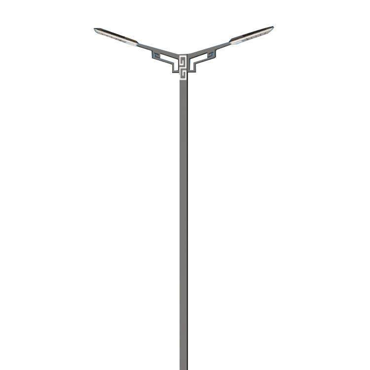 户外市电双臂路灯10米8米6米热镀锌路灯杆公路100WLED厂家直发