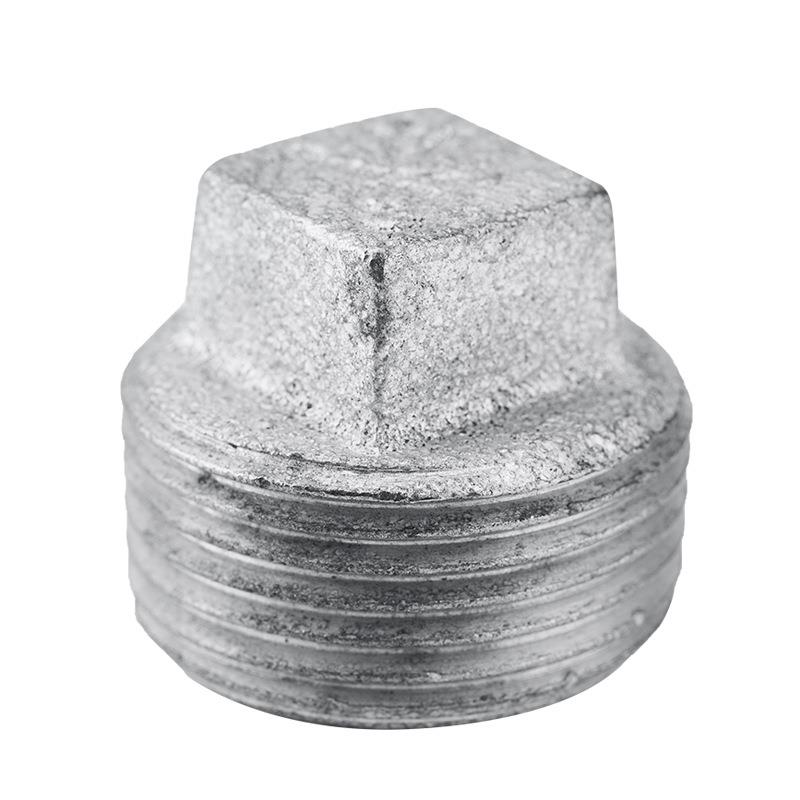 顶玛建钢管件镀镀锌堵头4分分1OYE寸外丝管堵铁6塞头水管堵漏管帽