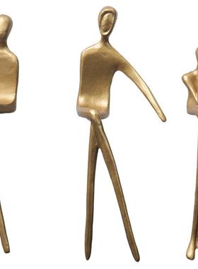 轻奢铸铁女神坐姿摆件样板间家居后现代别墅人物客厅卧室软装饰品