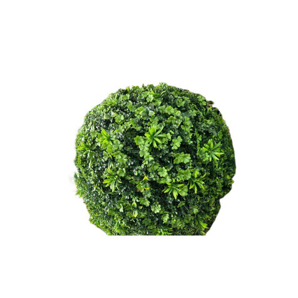 源头厂家仿真绿植四叶草草球装饰井盖遮挡小区布置空心球米兰草球