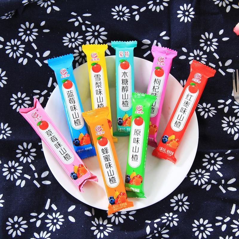 5斤装多口味山楂水果条开胃卷片糕京卷果丹皮山里红果羹铁山楂