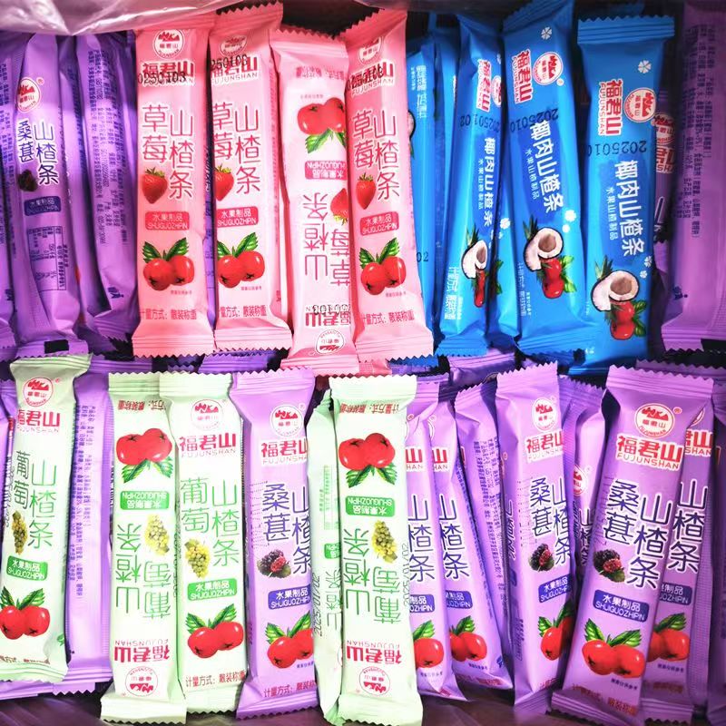 独立包装福君山水果山楂条多口味山楂卷零食果丹皮山楂片