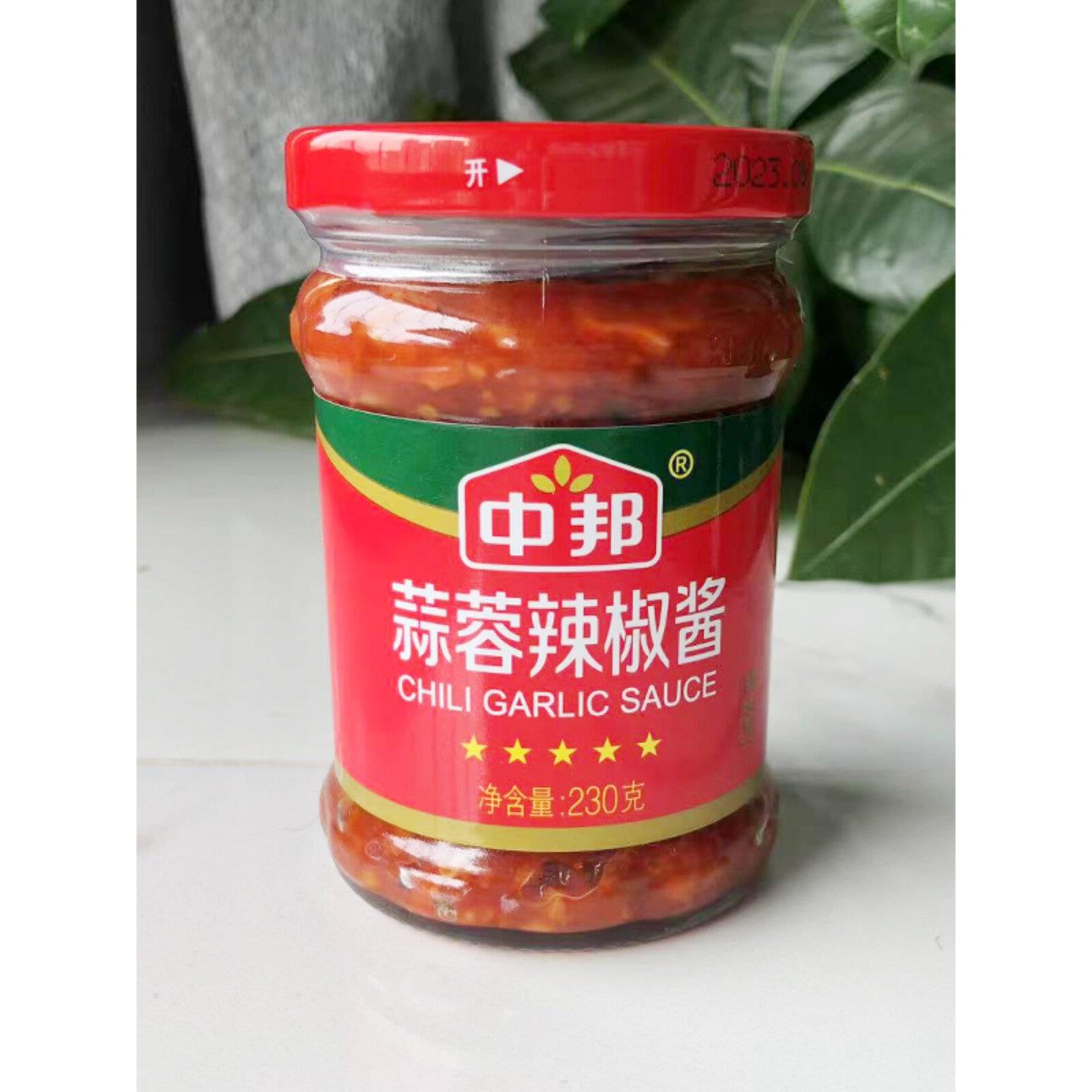 中邦蒜蓉辣椒酱桂林辣椒酱广东肠粉汤粉下饭火锅拌面特辣王沙茶酱