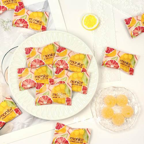 Monice茉奈蜂蜜柚子味果汁软糖结婚庆喜糖果接待休闲出游零食散装