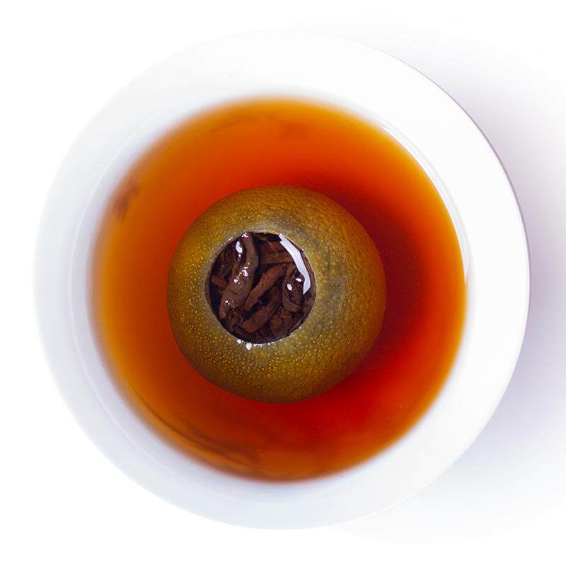 忆江南新会原产小青柑普洱茶熟茶官方店茶叶围炉煮茶