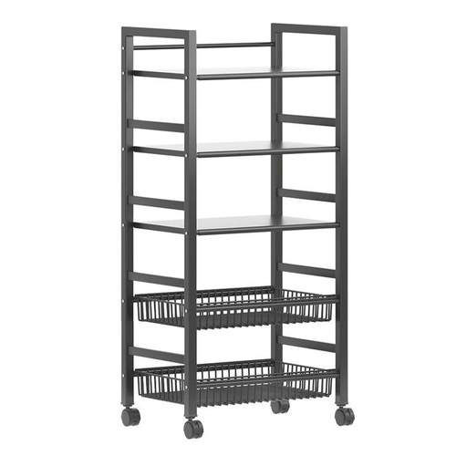 移动厨房置物架多层收纳架落地锅架多用加厚烤箱微波炉储菜篮子