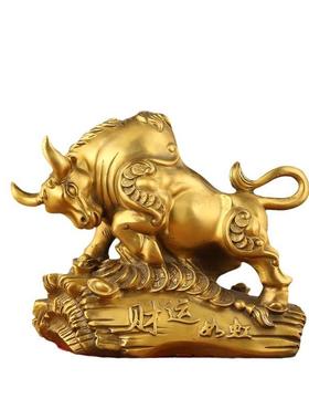 铜牛摆件财运如虹牛福牛生肖铜牛家居办公室礼品工艺品