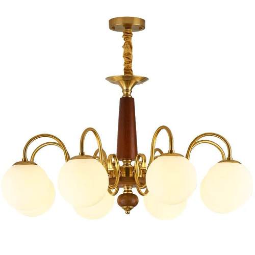 中古风客厅吊灯南洋设计师艺术吊灯轻奢高级感中山市法式中古吊灯