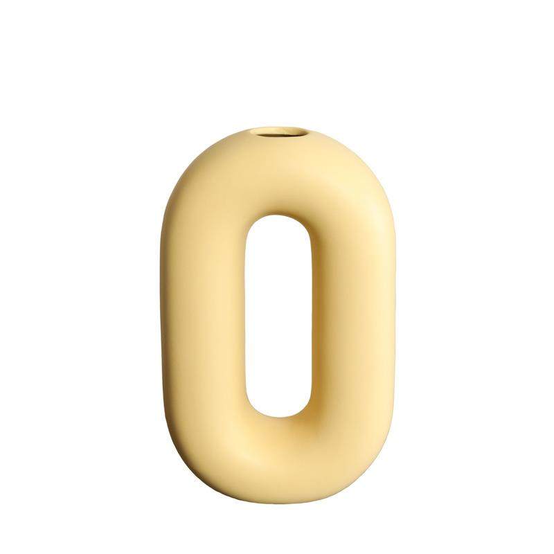 北欧奶油风格甜甜圈陶瓷花瓶摆件客厅插花干花客厅餐桌软装饰品,家居饰品,花瓶,淘宝优惠券,粉丝福利购,淘宝优惠卷