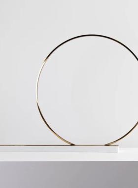 设计简约创意几何造型现代风格摆件轻奢样板房软装装饰桌面摆饰品