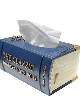 复古欧式高档简约文艺纸巾盒创意家用客厅茶几抽纸盒遥控器收纳盒