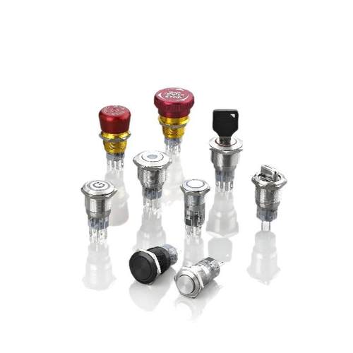 欧宝龙中国红波制造19mm金属两档三位钥匙旋钮开关LAS1-AGQ