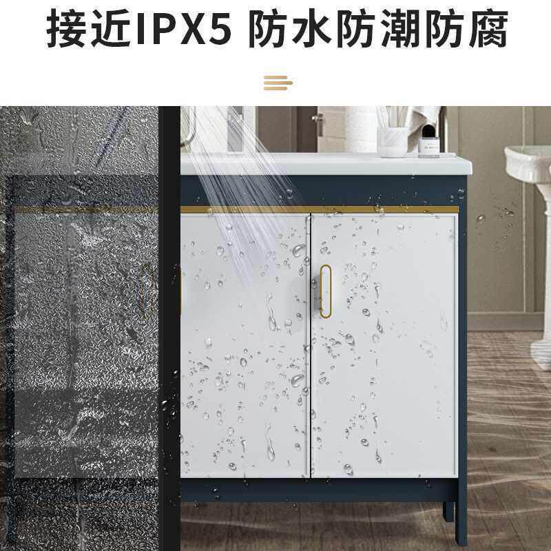 阳台洗手盆柜组合落地式立柱台盆卫生间洗脸盆一体洗手台超窄