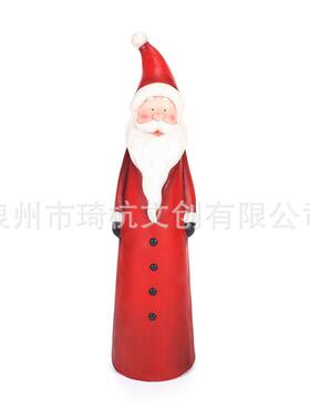 新品热销圣诞节新款圣诞站立老人与雪人庭院摆件装饰品