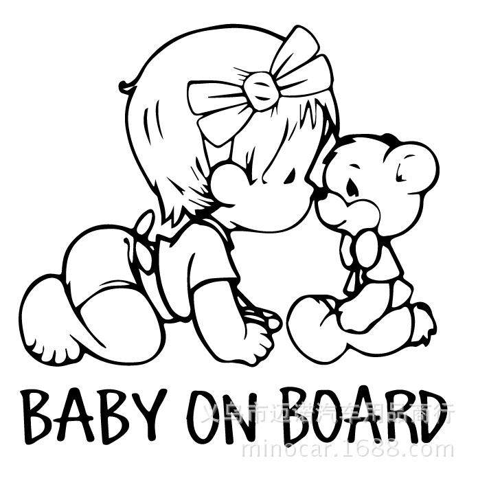 外贸baby on board宝宝安全警示汽车贴纸 警示宝宝在车上,汽车用品/电子/清洗/改装,汽车装饰贴/反光贴,淘宝优惠券,粉丝福利购,淘宝优惠卷
