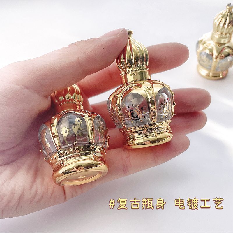 复古精油瓶滚珠式途搽香精空瓶子迪拜精致散装香水瓶小金豆收纳瓶