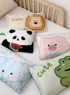 60s天丝儿童枕套30x50卡通夏季冰丝凉感枕头套A类单人48*74枕芯套