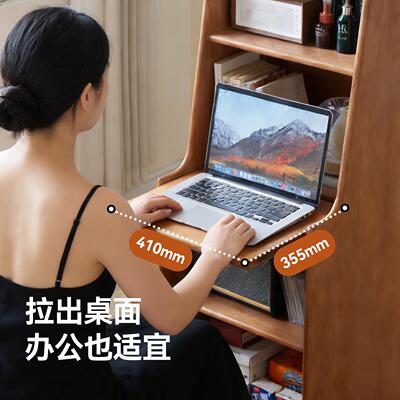 实木头柜收纳床柜一体用卧架室床边桌客厅置物LJ-0426-化妆家台可