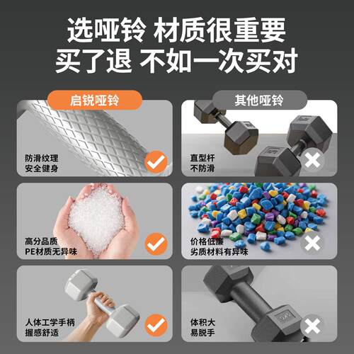 g六角哑铃男士健家用HC-015kg1身0公斤青少年2k一对居家练训器材