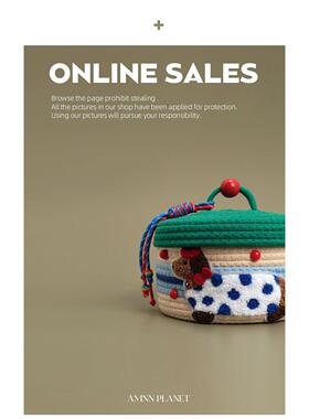 A储MNN GIV绿色腊可肠小狗收纳篮意桌面多巴胺爱卡通零食杂物创物