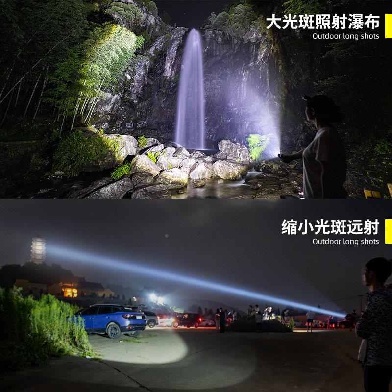 手携电筒小F09战 ??强光用可型充电超亮迷你户外远射战 术激光家