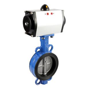 气动钢蝶阀D671X-16Q 对南京吉申夹式阀门不锈DN50 65 80 100 155