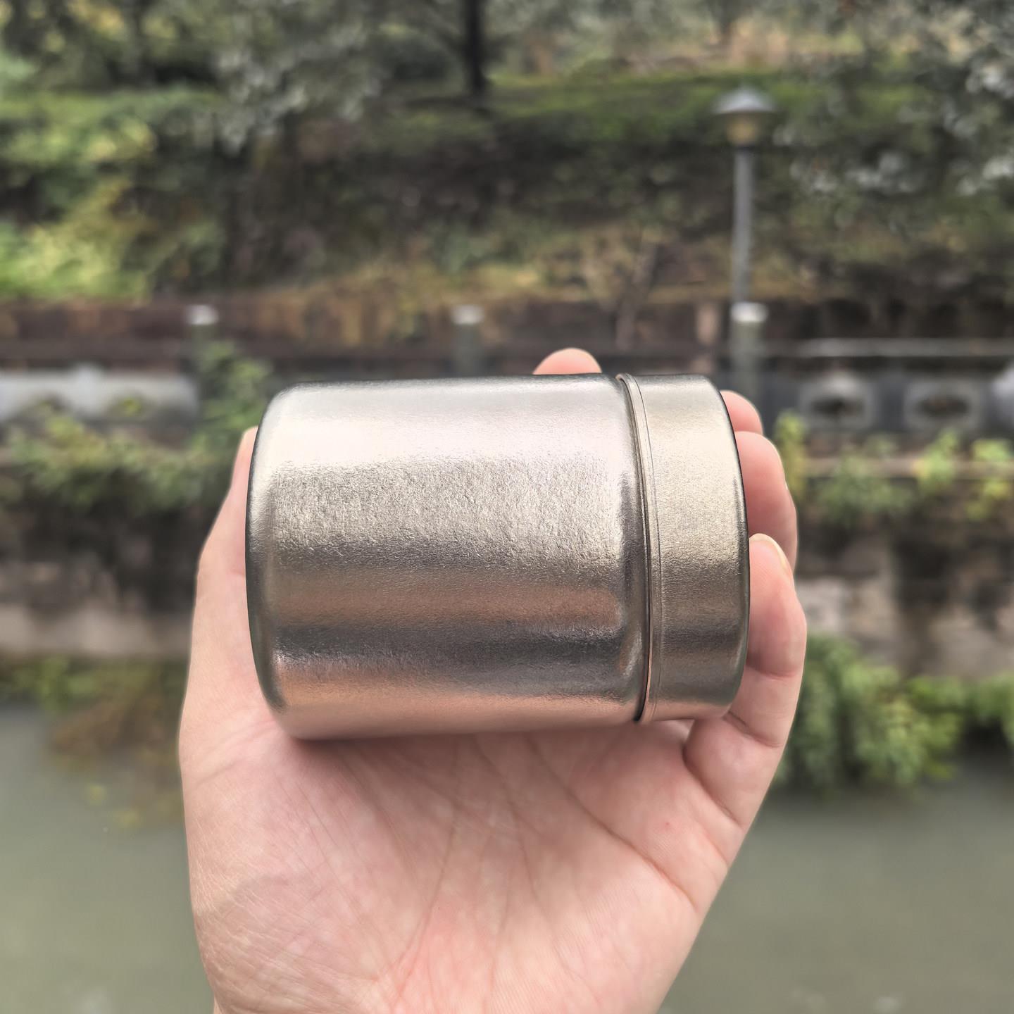 2罐00l钛茶叶便携密封调料m罐防潮咖纯啡CFN中药迷你盒子轻巧小水