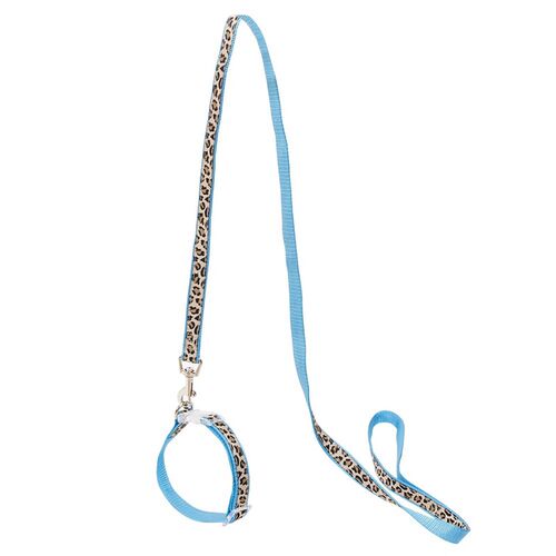 好货Pet Dog Leads Rope Leopard Dog Collar Harness Sets Pet L
