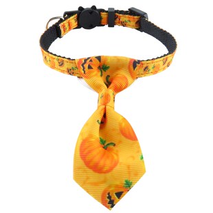 极速Pet Collar Halloween Webbing Cat Collar Bow Cat Collar W